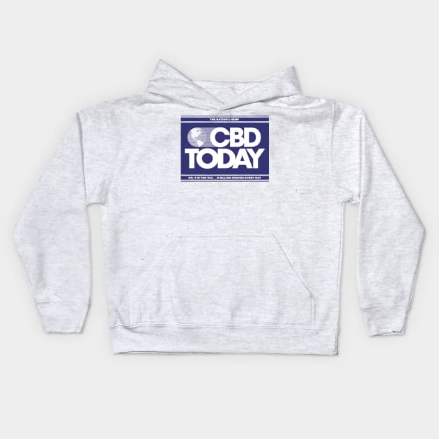 CBD TODAY Kids Hoodie by darklordpug